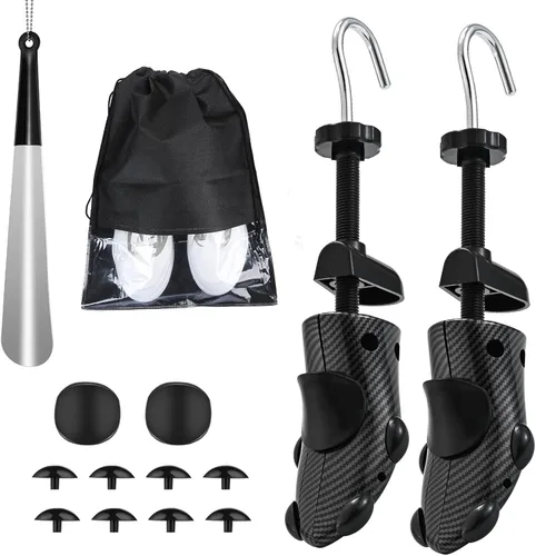 Vista 4 de JJDPARTS Shoe Stretcher, Pair 4-Way Shoe Expander Widener Shoe Tree Extender spiral pattern for Women and Men