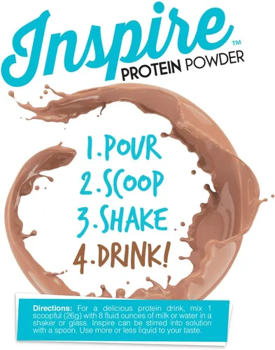 Vista 3 de Bariatric Eating Inspire Cafe Bella - Polvo aislado de proteína de suero de leche sin azúcar, 0.71 oz, vainilla y canela, capuchino (20 porciones)