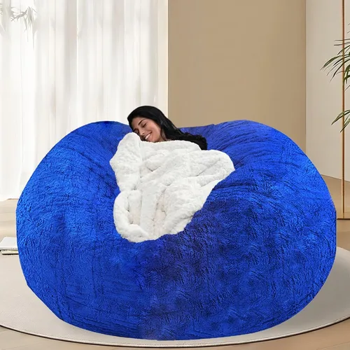 Vista 22 de BCU Funda para Silla Puf Ultra Suave Esponjosa de Piel Sintética Falsa Funda para Puf de Felpa Funda para Sillas de Sala de Estar para Adultos