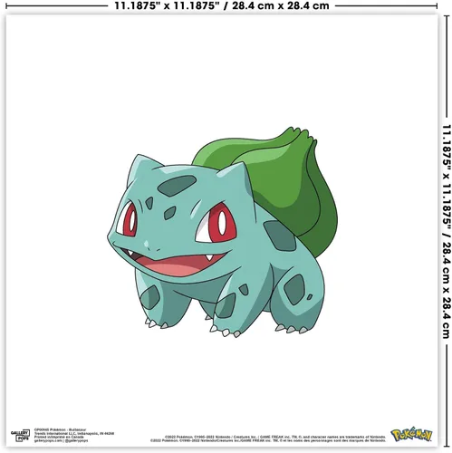 Vista 4 de Trends International Gallery Pops Pokémon - Bulbasaur Evolutions - Paquete de arte de pared (paquete de 3)