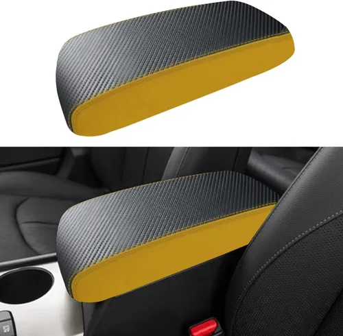 Vista 8 de Funda para reposabrazos de consola central de automóvil para Kia Optima 2016, 2017, 2018, 2019, 2020, de piel, antiarañazos, funda de asiento