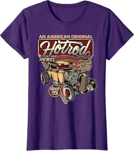 Vista 100 de Camiseta vintage Hot Rod Speed and Power para hombre Asphalt Grey