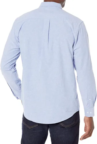 Vista 3 de Tienda Essentials Camisas de manga larga para hombre Casual - Bolsillo de ajuste regular Oxford