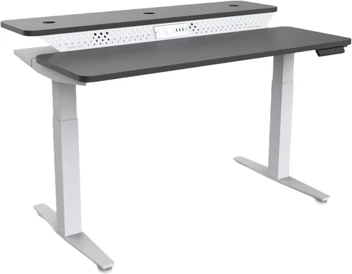 Vista 4 de VERSADESK Escritorio eléctrico de pie de 48 pulgadas, escritorio de pie ajustable en altura de grado comercial, escritorio ergonómico para negro