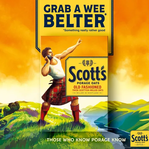 Vista 2 de Scotts Old Fashioned Porage Avena 35.27 oz