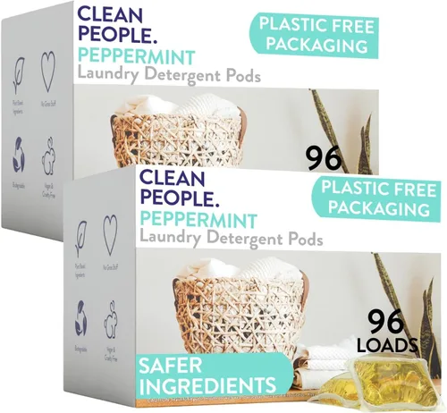 Vista 19 de The Clean People Cápsulas de detergente para ropa sin fragancia, cápsulas de lavandería hipoalergénicas, ultra concentradas, embalaje reciclable