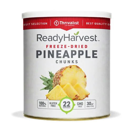 Vista 18 de Ready Harvest Alimentos deshidratados - Chips de manzana Alimentos de emergencia Kits de campamento y supervivencia Lata #10 Vida útil de 25