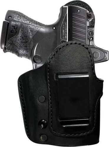 Vista 25 de Urban Carry LockLeather IWB RMR/RDS Holster - Right Handed Secure & Comfortable Leather/Polymer Hybrid Design for Optimal Comfort Compatible with
