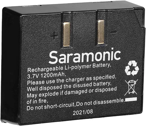 Vista 3 de Saramonic WiTalk-WT2D Full Duplex Wireless Intercom Headset System para 2 Personas 1.9GHz Comunicación Intercomunicador Auriculares con Estuche