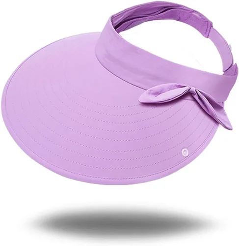 Vista 6 de icolor Gorra de sol para mujer UPF50 desmontable con solapa visera de ala ancha protección solar sombreros de senderismo