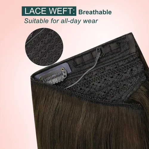 Vista 89 de Easyouth Extensión de cabello humano rubio con cola de caballo, extensiones de cabello humano rubio dorado con reflejos rubios, extensiones