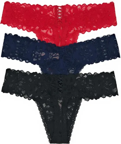 Vista 2 de Victoria's Secret The Lacie - Conjunto de 3 tangas