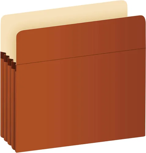 Vista 2 de Pendaflex Bolsillos expandibles para archivos, tamaño carta, cuerda roja y cuerda roja, reforzados con material DuPontTM Tyvek® (1524E-OX + 1534G-OX)