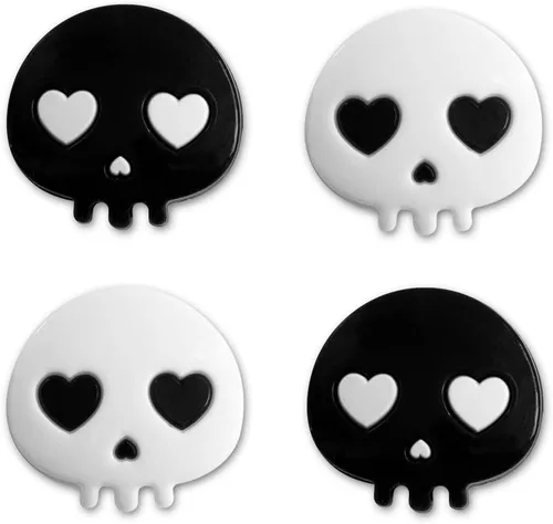 Vista 13 de PERFECTSIGHT Silicone Joycon Thumb Grip Caps, Joystick Cover Compatible with Nintendo Switch/OLED/Switch Lite,4PCS (Candlelight Ghost for NS2)
