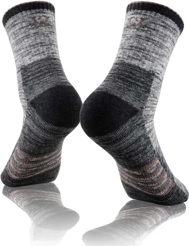 Vista 2 de FEIDEER Calcetines de senderismo para hombre y mujer, unisex, absorben la humedad, de algodón, con soporte de arco