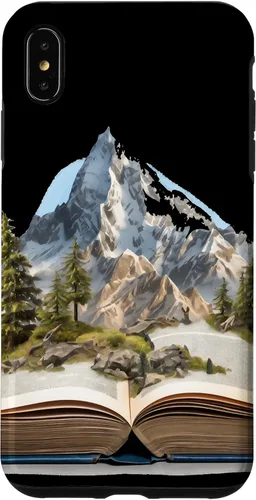 Vista 11 de Funda de lectura para iPhone 12 Pro Max Book Mountain Nature Bookworm Reader Hiker