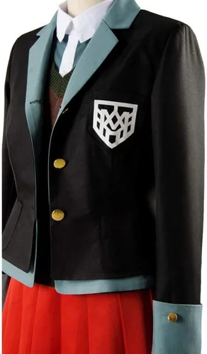 Vista 5 de Yumeno Himiko Cosplay JK Uniforme escolar, falda plisada para Halloween, mujer, cosplay