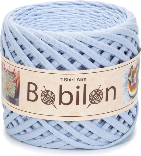 Vista 12 de Hilo de camiseta de algodón de 5 a 0.276 in, 328.1 ft / 110 yardas, para ganchillo, tejido y macramé, ártico 100% cotton t shirt yarn for crochet