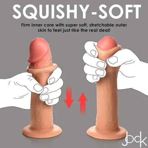 Vista 6 de CURVE TOYS Jock - Consolador realista de silicona de piel de 8 pulgadas para hombres, mujeres y parejas. Consolador ultra realista de doble densidad