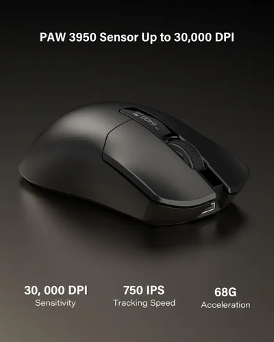 Vista 4 de Ratón inalámbrico para juegos G59, 30000 DPI, frecuencia