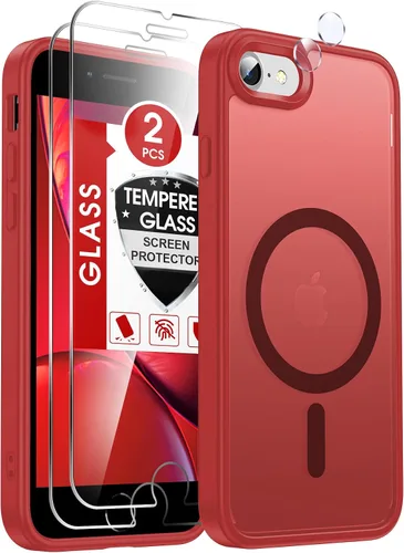 Vista 46 de LeYi Funda para iPhone XR: con protector de pantalla X2 + 2 funda para cámara [compatible con MagSafe] Funda protectora magnética i iphoneXR