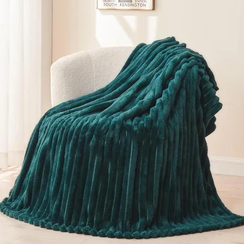 Vista 52 de NEWCOSPLAY Manta de Tiro Súper Suave Aqua Franela Sedosa Premium Forro Polar Jacquard Acanalado 3D Ligero Manta de Cama Uso en Todas las Estaciones