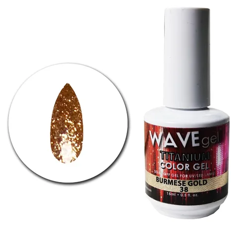 Vista 15 de WAVEGEL - Esmalte de uñas en gel con purpurina, colección Titanio, #28 Twinkle Pink I 0.5 onzas