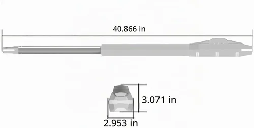 Vista 6 de SW440DC Kit de abridor de puerta batiente de brazo único para puerta de 440