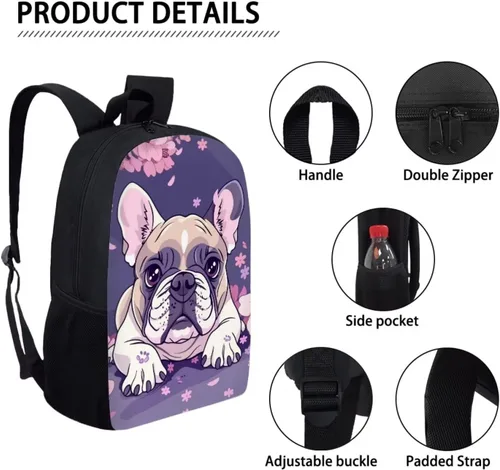 Vista 177 de HUGS IDEA Los animales frescos 3D niños escuela libro bolsa niños impresión mochilas, Baloncesto, Moderno