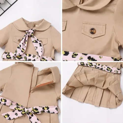 Vista 5 de AWIBMK Conjunto de ropa de verano para niñas recién nacidas + pantalones cortos florales + diadema