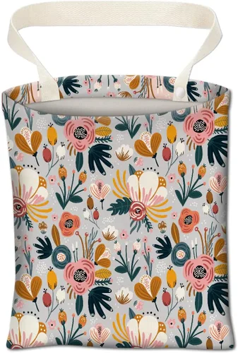Vista 6 de Basurero para automóvil, organizador colgante y bolsa de almacenamiento, papelera para vehículo, viajes, camping, tablero de ajedrez negro y rojo