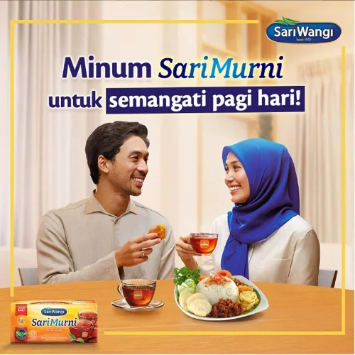 Vista 4 de Sari Wangi Sari Murni, té de vainilla indonesia, 25 unidades (paquete de 1)