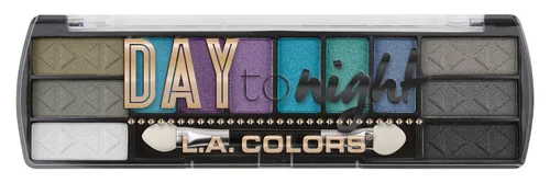 Vista 2 de L.A. COLORS Day to Night - Paleta de sombras de ojos, 12 colores, After Dark CES432
