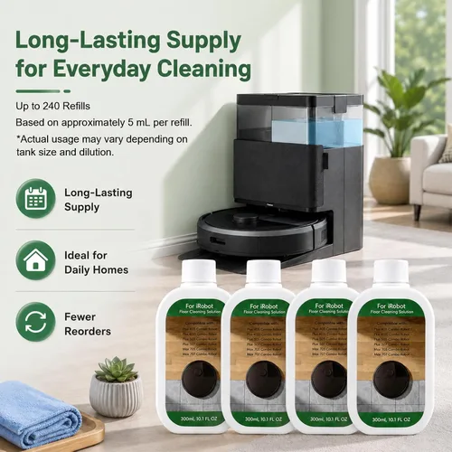 Vista 6 de 4 Pack Cleaning Solution for iRobot Roomba 400, 500 & 700 Series, 300mL