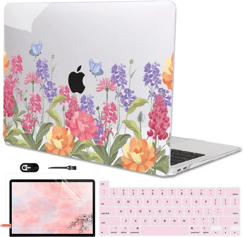 Vista 23 de Funda compatible con MacBook Pro de 13 pulgadas 2022 2021-2020 versión A2338 M2/M1 A2251 A2289 A2159 A1989 A1706 Touch ID, carcasa rígida