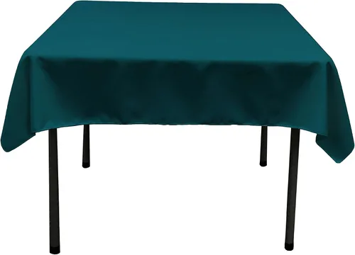 Vista 88 de LA Linen. Mantel cuadrado de popelina de poliéster