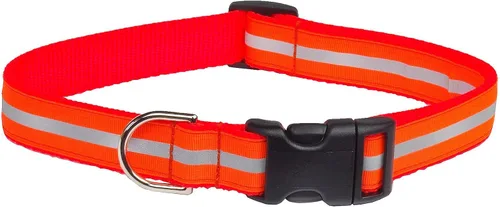 Vista 2 de Collar de perro con calavera reflectante negra: 1/2 pulgada de ancho, se ajusta de 6 a 12 pulgadas, fabricado en Estados Unidos. Negro