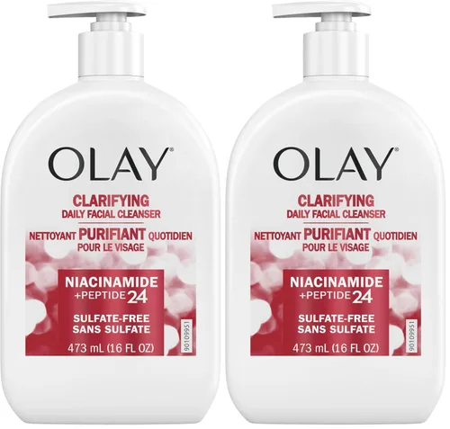Vista 9 de Olay Limpiador Facial, Limpiador Facial Diario con Niacinamida, Péptidos y Glicerina - Clarificante, Refresca la Superficie de la Piel, Refina