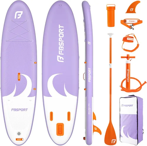 Vista 9 de FBSPORT Tabla de remo de pie prémium de 11 pies, tabla de yoga con accesorios de SUP y bolsa de transporte, amplia posición, control de surf Negro