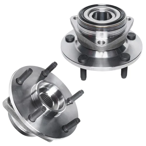 Vista 34 de Detroit Axle - Cojinete de rueda delantera y cojinete de rueda trasera para Honda Civic 1992-2000, Civic Del Sol 1993-1997, 4 lengüetas no ABS 1992