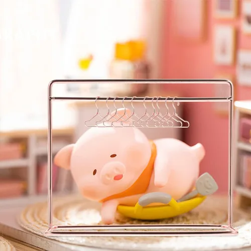 Vista 3 de Toddmomy 1 juego de perchero en miniatura para muñecas, perchero de metal con perchas para ropa, mini armario de muñecas, accesorios de muebles