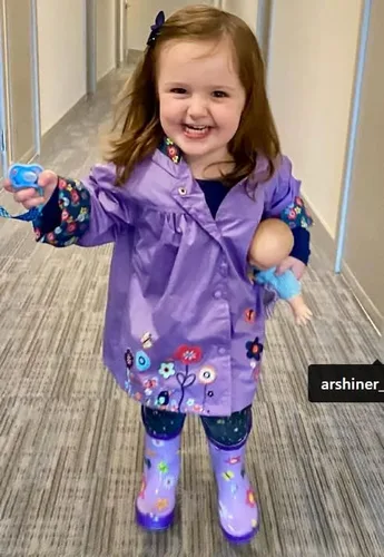 Vista 2 de Arshiner Chaqueta impermeable con capucha para niñas y niños