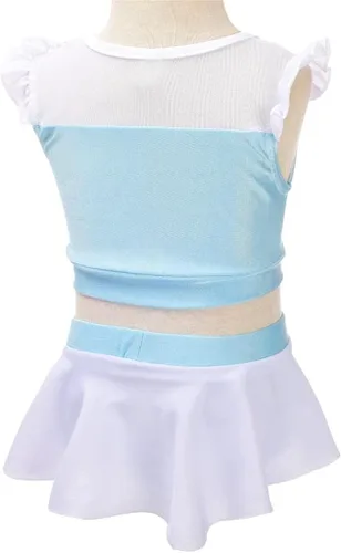 Vista 3 de Dressy Daisy Traje de baño de 2 piezas para niñas, princesa, traje de baño con falda