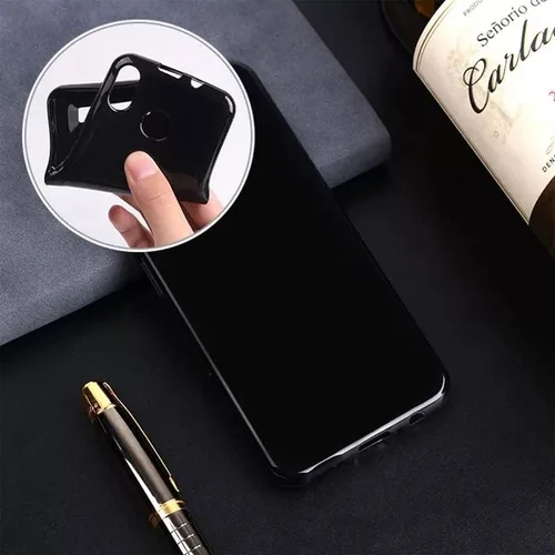 Vista 2 de Funda de teléfono a prueba de golpes para BLU G53 (6.5 pulgadas) + 2 unidades de película protectora de vidrio templado, carcasa de silicona suave