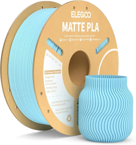 Vista 31 de ELEGOO Paquete de filamento de impresora 3D PLA mate 22 lbs 0.07 in