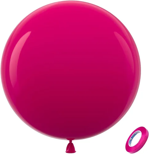 Vista 188 de Bezente Paquete de 150 globos de látex mate color burdeos de 5 pulgadas rojo (07-Red-G42)