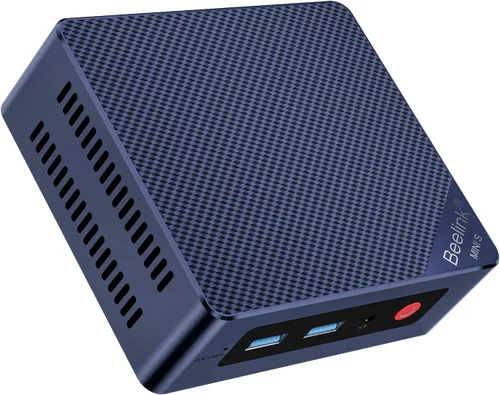 Vista 10 de Beelink MINI S12 Mini PC con procesador N95 (4C/4T), 8G DDR4/256G SSD 4K UHD, puertos Dual HDMI, WiFi5, BT4.2, LAN 2.5G, microcomputadora