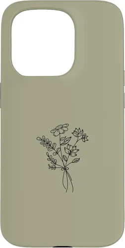Vista 14 de Funda para iPhone 16 Wildlfower Floral Flower Khaki