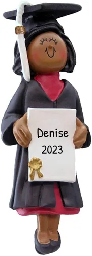 Vista 3 de Adornos de graduación personalizados para la clase de 2025, adornos de árbol personalizados para 2025, regalos de graduación personalizados