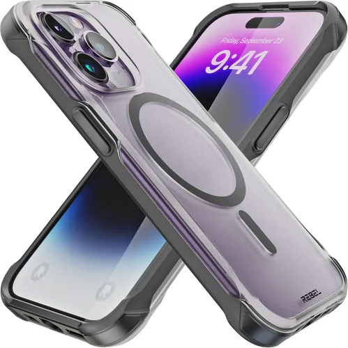 Vista 21 de Phone REBEL - Funda transparente para iPhone 14 Plus [Crystal Series Gen-4] Compatible con MagSafe Resistente, Antiarañazos, Sin Amarilleo